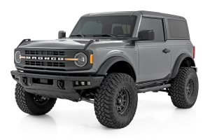 Ford Bronco Nerf Steps - Rough Country - 3-Inch Tube, 2-Door - '21-'26